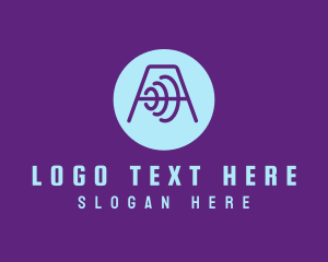 Line - Abstract Dumbbell Letter A logo design