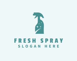 Cleaning Spray Bottle Disinfection  logo design