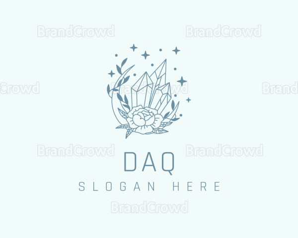 Radiant Gem Flower Logo