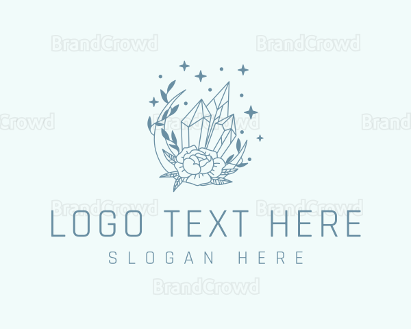 Radiant Gem Flower Logo