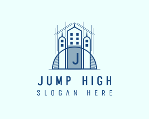 High Rise Property Blueprint logo design