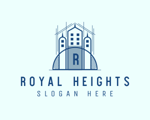 High Rise Property Blueprint logo design