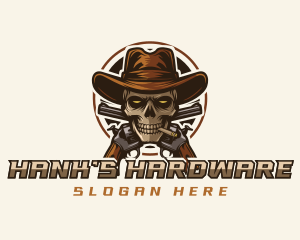 Cowboy Skull Guns logo design