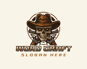 Cowboy Skull Guns logo design