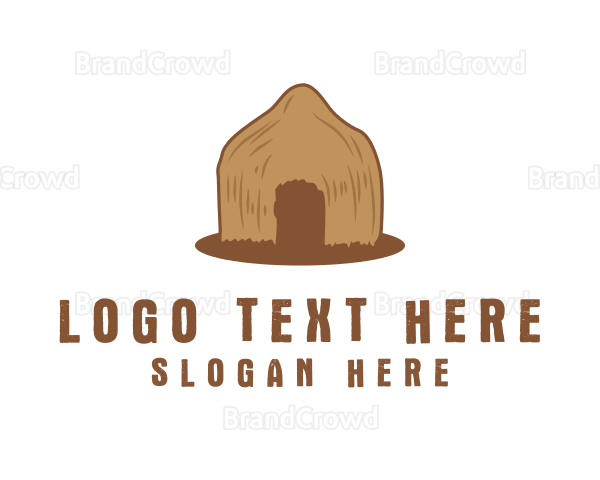 Tribal Primitive Hut Logo