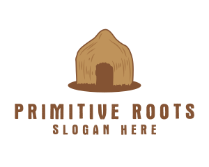 Primitive - Tribal Primitive Hut logo design