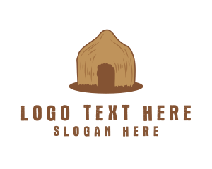 Tribal Primitive Hut Logo