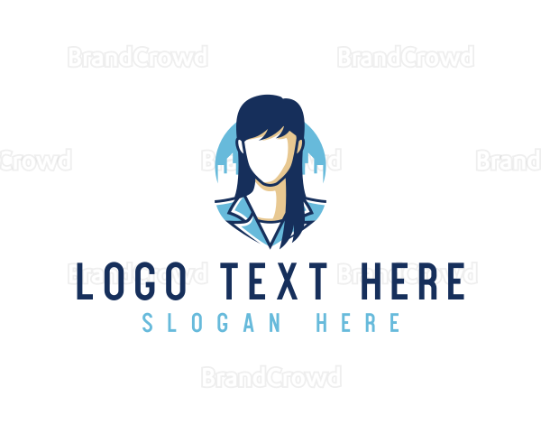 Corporate Woman Employee Logo