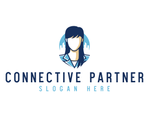 Associate - Corporate Woman Employee logo design