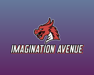 Fiction - Mythical Dragon Monster logo design