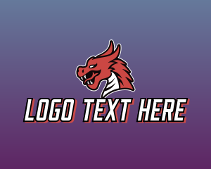 Dragon - Mythical Dragon Monster logo design