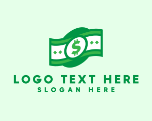 Wallet - Green Cash Money logo design