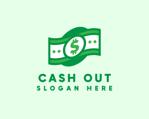 Withdrawal - Green Cash Money logo design