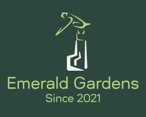 Garden Spray Bottle logo design