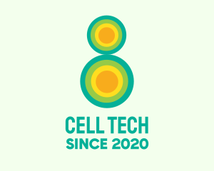 Cell - Eco Number 8 logo design