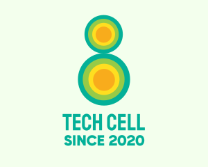 Cellular - Eco Number 8 logo design