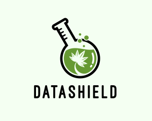 Liquid - Cannabis Laboratory Flask logo design