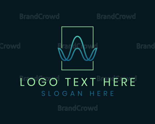 Waves Agency Letter W Logo