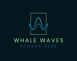 Waves Agency Letter W logo design