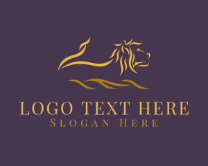 Cougar - Wild Lion Abstract logo design