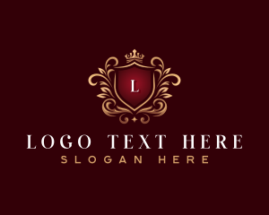 Luxury - Shield Crown Monarchy logo design