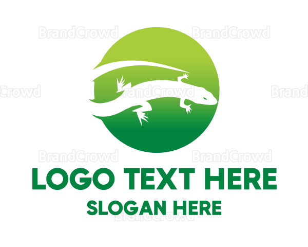 Wild Lizard Reptile Logo