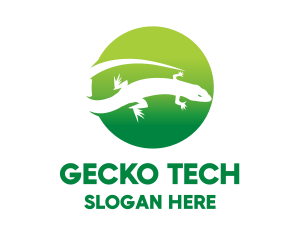 Gecko - Wild Lizard Reptile logo design
