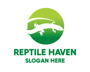 Wild Lizard Reptile logo design