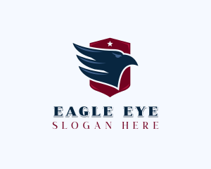 Veteran Patriotic Eagle  logo design