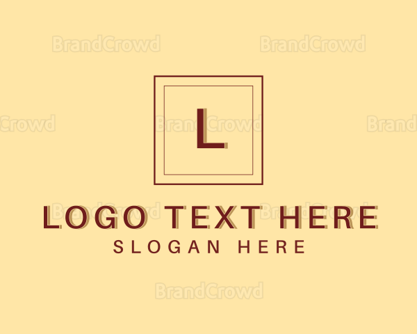 Square Frame Legal Firm Logo