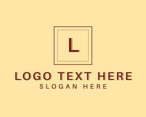 Minimal - Square Frame Legal Firm logo design