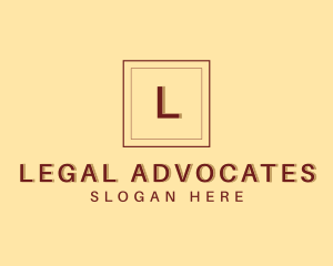 Square Frame Legal Firm logo design