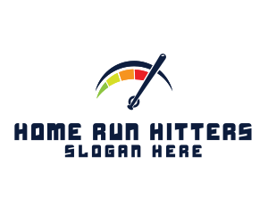 Baseball - Baseball Bat Gauge logo design