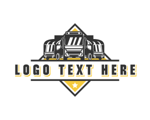 Freight - Truck Fleet Transportation logo design