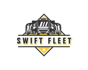 Truck Fleet Transportation  logo design