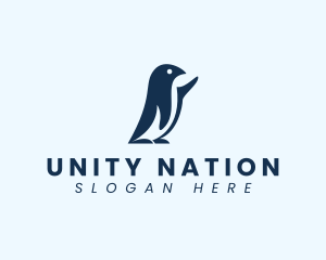 Avian Penguin Bird logo design