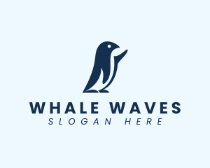 Avian Penguin Bird logo design