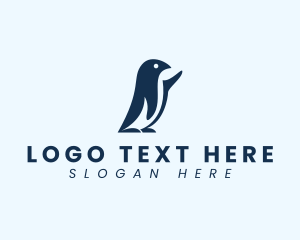 Arctic Animal - Avian Penguin Bird logo design