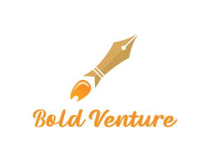 Venture - Rocket Launch Pen logo design