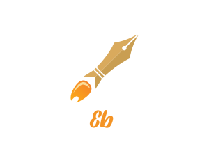 Education - Rocket Launch Pen logo design