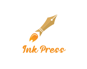 Press - Rocket Launch Pen logo design