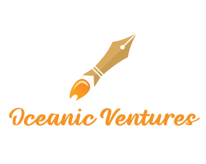 Rocket Launch Pen logo design