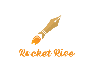 Launch - Rocket Launch Pen logo design