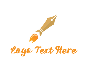 Launch - Rocket Launch Pen logo design