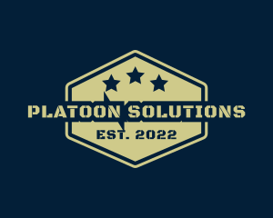 Platoon - Hexagon Military Soldier logo design
