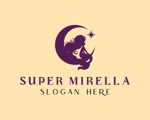Spa - Mystical Mermaid Moon logo design