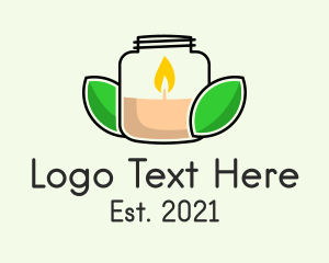 Massage Parlor - Jar Scented Candle logo design