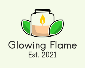 Jar Scented Candle  logo design