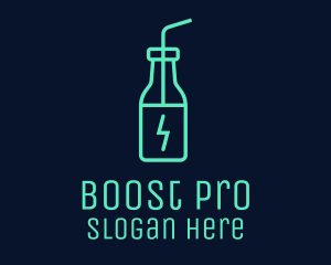 Booster - Green Energy Drink logo design