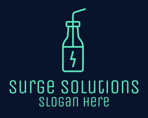 Surge - Green Energy Drink logo design